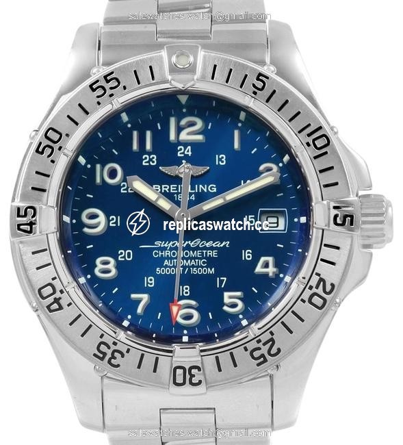 Breitling Blue Superocean Steelfish Dial Mens A17360 Watch Breitling Blue Superocean Steelfish Dial Mens A17360 Watch