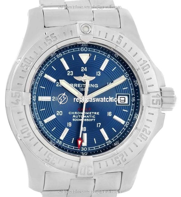 Breitling Blue Colt Dial Steel Mens A17380 Watch Breitling Blue Colt Dial Steel Mens A17380 Watch