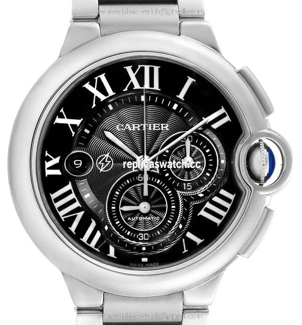 Cartier Black XL Ballon Bleu Dial Cronograph Steel Mens W6920077 Watch Cartier Black XL Ballon Bleu Dial Cronograph Steel Mens W6920077 Watch