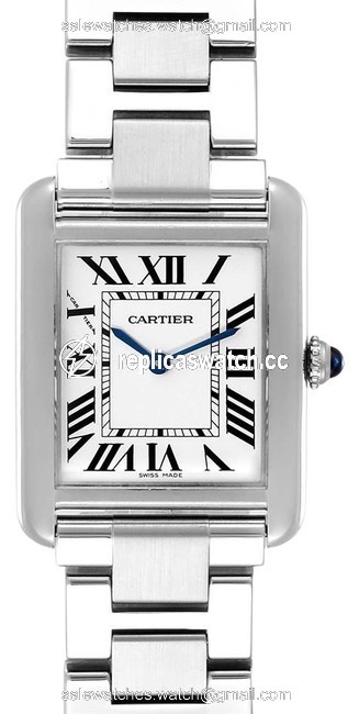 Cartier Silver Tank Solo Dial Small Steel Ladies W5200013 Watch Cartier Silver Tank Solo Dial Small Steel Ladies W5200013 Watch
