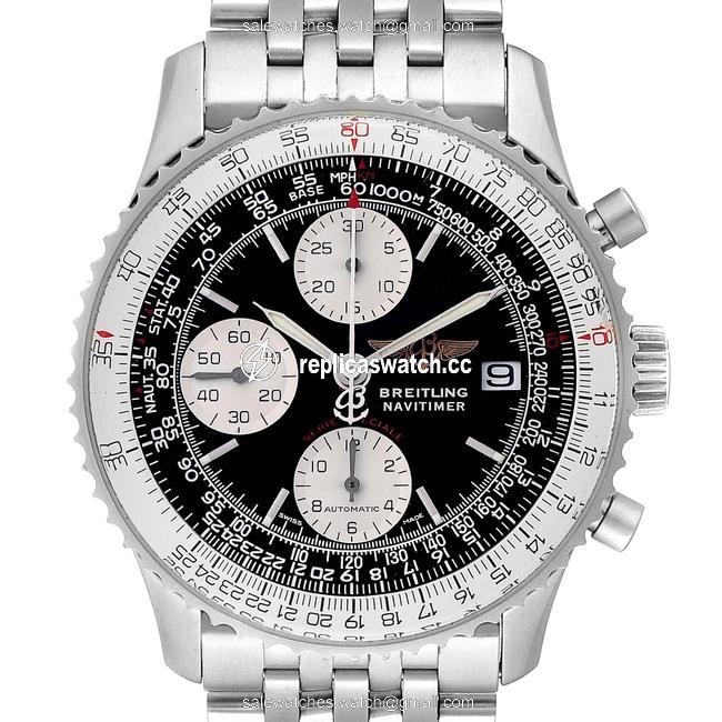 Breitling Black Navitimer Fighter Chronograph Steel Mens A13330 Watch Breitling Black Navitimer Fighter Chronograph Steel Mens A13330 Watch