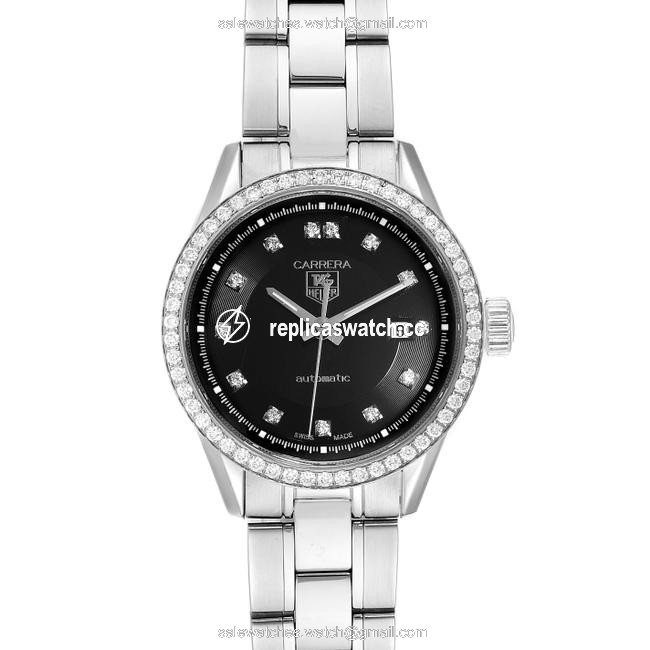 TAG Heuer Black Box Carrera Diamond Dial Ladies Wv2412 Card Watch TAG Heuer Black Box Carrera Diamond Dial Ladies Wv2412 Card Watch