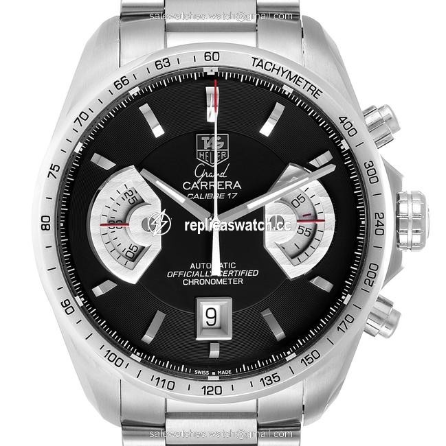 TAG Heuer Black Grand Carrera Dial Mens Cav511a Watch TAG Heuer Black Grand Carrera Dial Mens Cav511a Watch