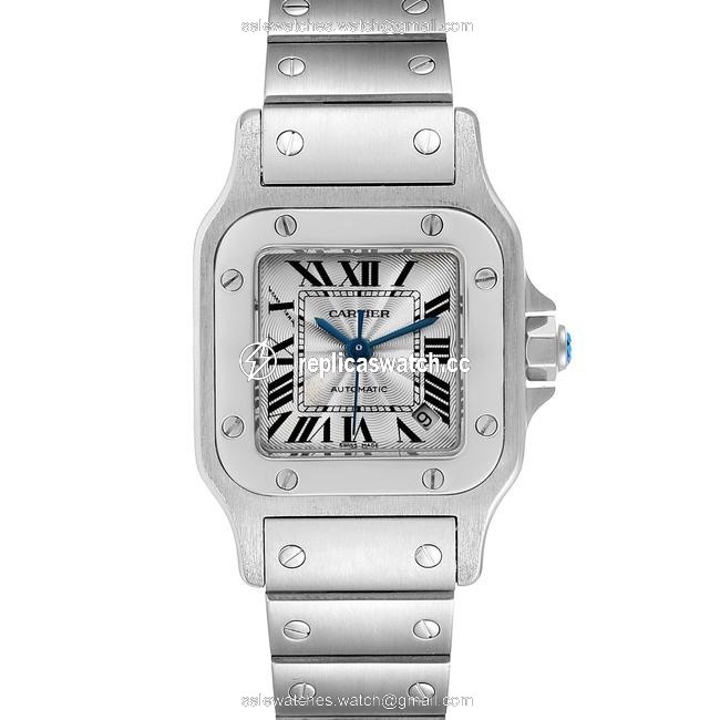 Cartier Silver Santos Galbee Ladies Steel Ladies W20044d6 Watch Cartier Silver Santos Galbee Ladies Steel Ladies W20044d6 Watch