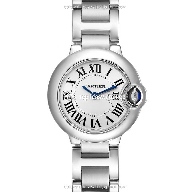 Cartier Silvered Box Ballon Blue 29 Dial Quartz Ladies W69010z4 Watch Cartier Silvered Box Ballon Blue 29 Dial Quartz Ladies W69010z4 Watch