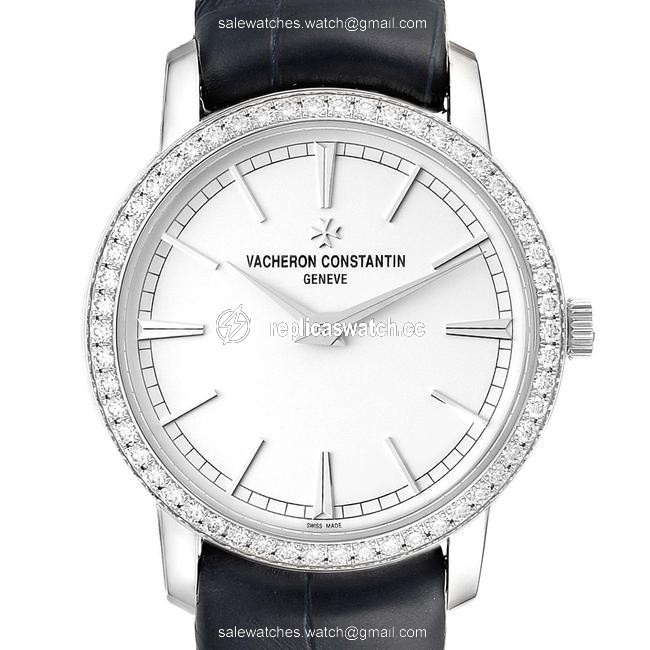 Vacheron Constantin Silver Traditionnelle White Gold Diamond Ladies Watch Vacheron Constantin Silver Traditionnelle White Gold Diamond Ladies Watch