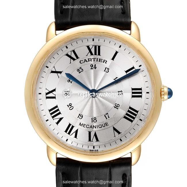 Cartier Silver Ronde Louis 33mm Privee Collection Yellow Gold Unisex Watch Cartier Silver Ronde Louis 33mm Privee Collection Yellow Gold Unisex Watch