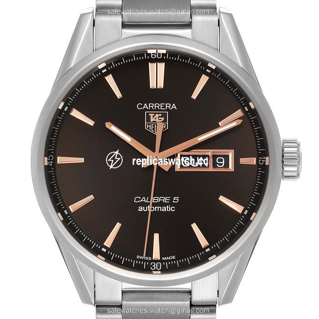 TAG Heuer Black Box Carrera Calibre 5 Day Date Steel Mens War201d Card Watch TAG Heuer Black Box Carrera Calibre 5 Day Date Steel Mens War201d Card Watch