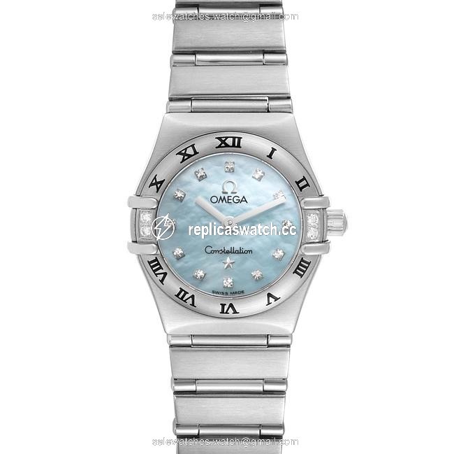 Omega Blue Mother-of-pearl Constellation Mini Mop Diamonds Ladies 1567.86.00 Watch Omega Blue Mother-of-pearl Constellation Mini Mop Diamonds Ladies 1567.86.00 Watch