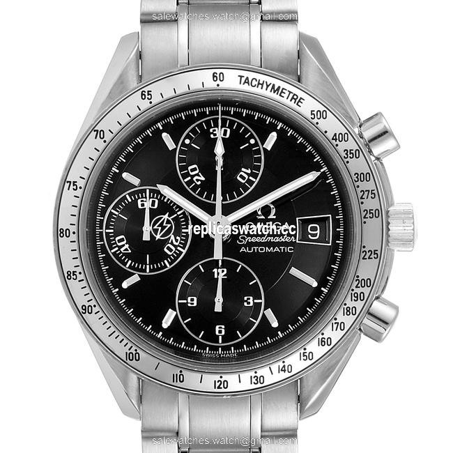 Omega Black Speedmaster Date 39mm Steel Mens 3513.50.00 Watch Omega Black Speedmaster Date 39mm Steel Mens 3513.50.00 Watch