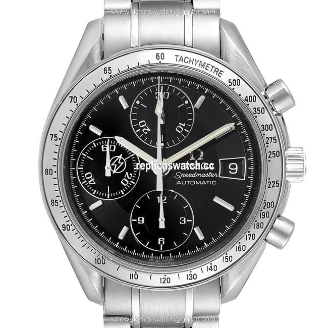 Omega Black Speedmaster Date 39mm Steel Mens 3513.50.00 Watch Omega Black Speedmaster Date 39mm Steel Mens 3513.50.00 Watch