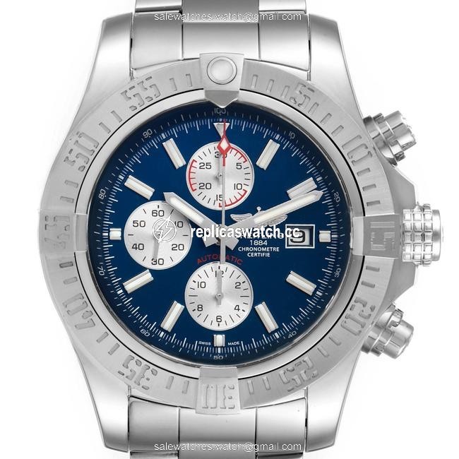 Breitling Blue Aeromarine Super Avenger Dial Steel Mens A13371 Watch Breitling Blue Aeromarine Super Avenger Dial Steel Mens A13371 Watch