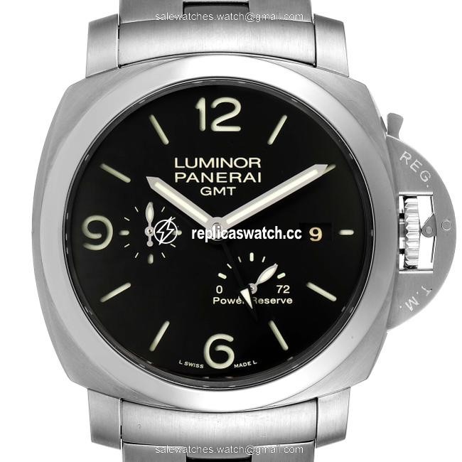 Panerai Black Box Luminor 1950 3 Days Gmt 44mm Pam00347 Papers Watch Panerai Black Box Luminor 1950 3 Days Gmt 44mm Pam00347 Papers Watch