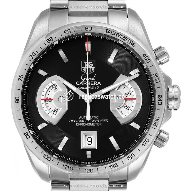 TAG Heuer Black Grand Carrera Dial Mens Cav511a Watch TAG Heuer Black Grand Carrera Dial Mens Cav511a Watch