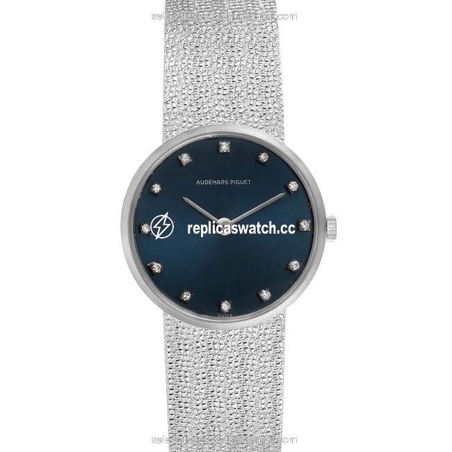 Audemars Piguet Blue White Gold Diamond Dial Cocktail Ladies Watch Audemars Piguet Blue White Gold Diamond Dial Cocktail Ladies Watch