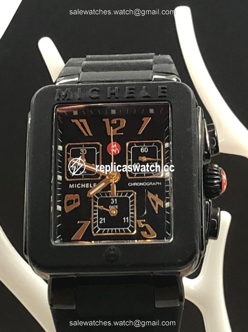 Michele Black All Womens Park Mww06l000009 Watch Michele Black All Womens Park Mww06l000009 Watch
