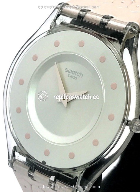 Swatch Pink Sfk387 Leather Ladies Slim Swiss Quartz Watch Swatch Pink Sfk387 Leather Ladies Slim Swiss Quartz Watch