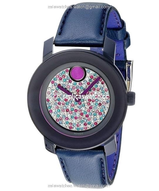 Movado Blue Navy Leather Bold 3600263 Watch Movado Blue Navy Leather Bold 3600263 Watch
