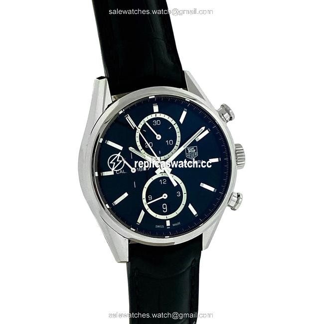 TAG Heuer Black Carrera Cal.1887 Dial Stainless Steel Watch TAG Heuer Black Carrera Cal.1887 Dial Stainless Steel Watch