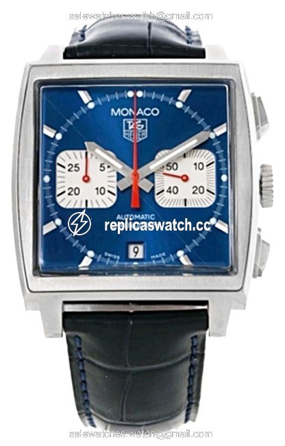 TAG Heuer Caw2111 Blue Monaco Chronograph Mens Watch TAG Heuer Caw2111 Blue Monaco Chronograph Mens Watch