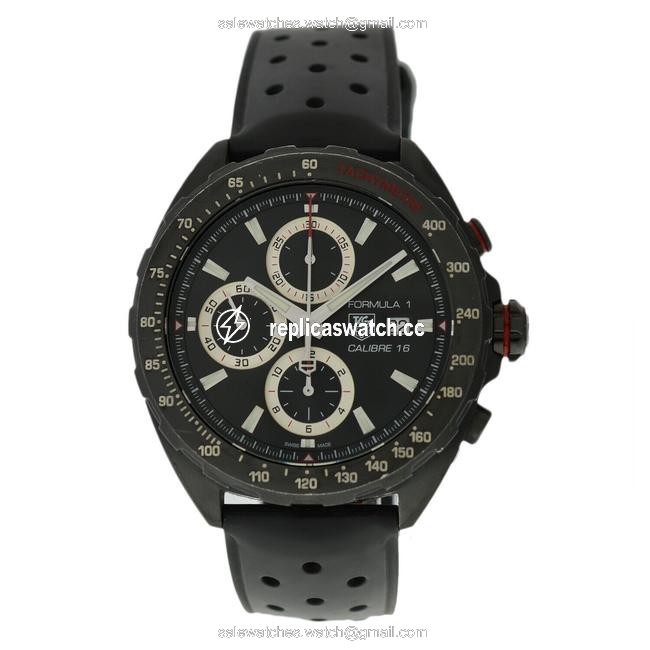 TAG Heuer Black Pvd Formula 1 Caz2011 Mens Steel 44mm Watch TAG Heuer Black Pvd Formula 1 Caz2011 Mens Steel 44mm Watch
