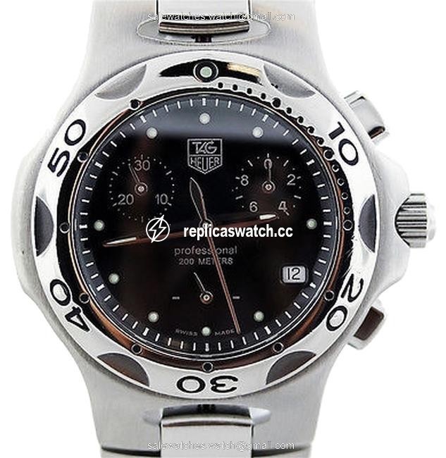 TAG Heuer White Black Silver Kirium Cl1212 Midsize Chronograph Unisex Watch TAG Heuer White Black Silver Kirium Cl1212 Midsize Chronograph Unisex Watch