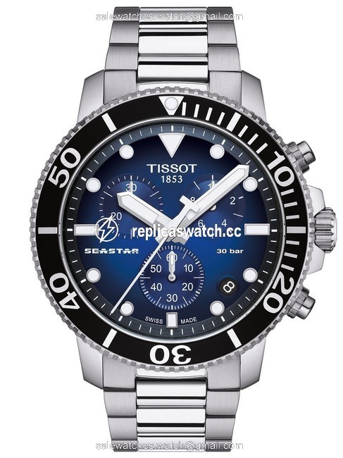 Tissot Silver Stainless Seastar Blue Dial Swiss Quartz Mens T1204171104101 Watch Tissot Silver Stainless Seastar Blue Dial Swiss Quartz Mens T1204171104101 Watch