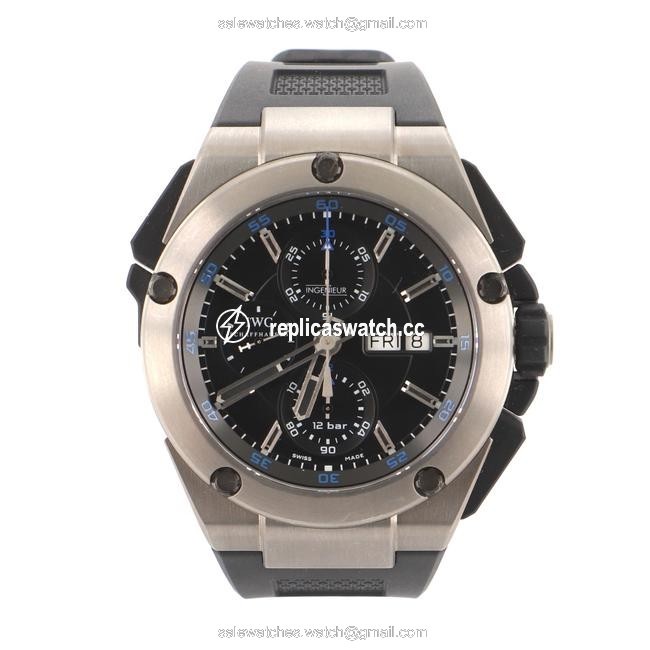 IWC Ingenieur Double Chronograph Titanium and Rubber 45 Watch IWC Ingenieur Double Chronograph Titanium and Rubber 45 Watch