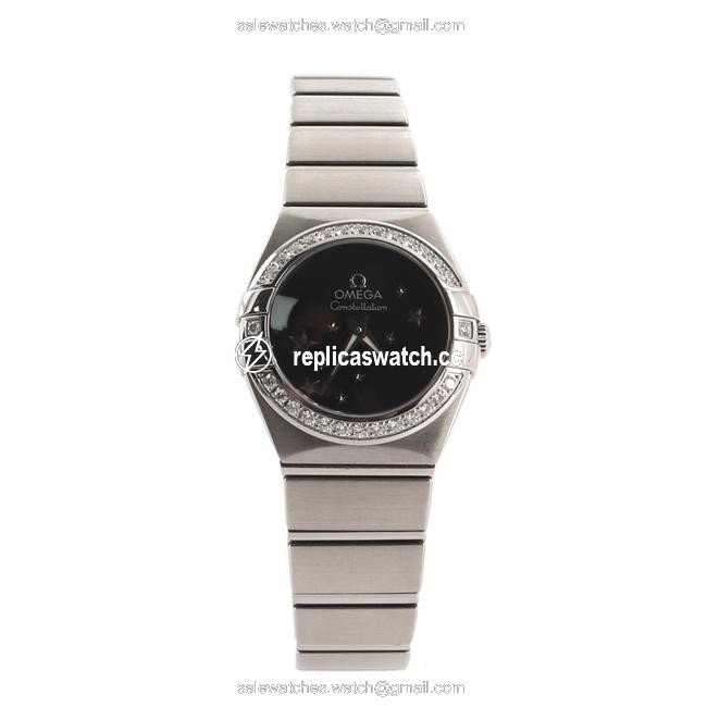 Omega Constellation Orbis Star Quartz Stainless Steel with Diamond Bez Watch Omega Constellation Orbis Star Quartz Stainless Steel with Diamond Bez Watch