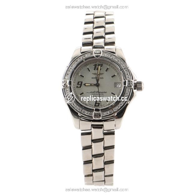 Breitling Colt Oceane Chronometre Quartz Stainless Steel with Diamond Beze Watch Breitling Colt Oceane Chronometre Quartz Stainless Steel with Diamond Beze Watch