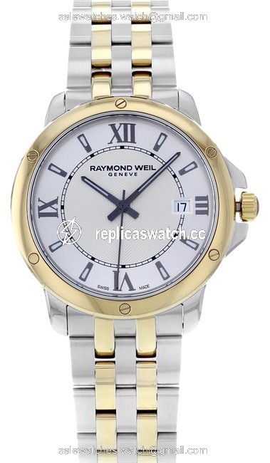Raymond Weil Two Tone Steel & Gold Tango 5591-stp-00657 Stainless Quartz Mens (8990) Watch Raymond Weil Two Tone Steel & Gold Tango 5591-stp-00657 Stainless Quartz Mens (8990) Watch