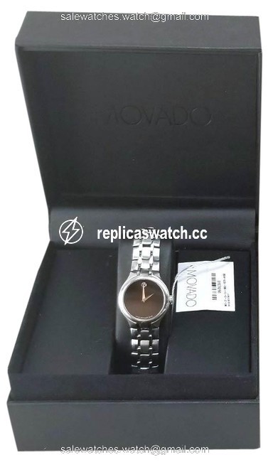 Movado Black Museum Dial Stainless Steel Womens Watch Movado Black Museum Dial Stainless Steel Womens Watch