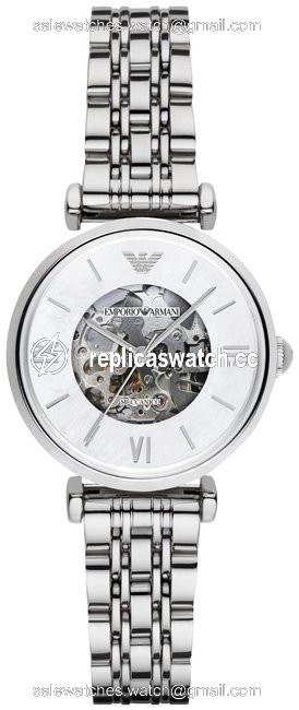 Emporio Armani Silver Retro Stainless Steel Strap Womens Ar1991 Watch Emporio Armani Silver Retro Stainless Steel Strap Womens Ar1991 Watch
