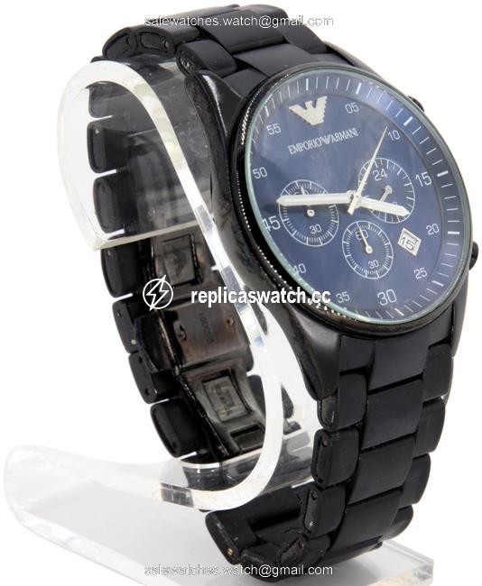 Emporio Armani Matte Black Ga Solid Stainless Steel 50 Meter/5atm Watch Emporio Armani Matte Black Ga Solid Stainless Steel 50 Meter/5atm Watch