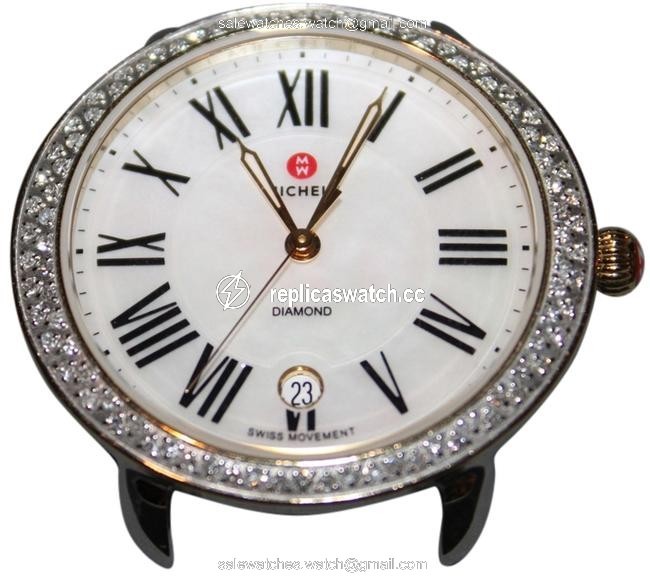 Michele Two-tone Gold/Stainless Serein Diamond Watch Michele Two-tone Gold/Stainless Serein Diamond Watch
