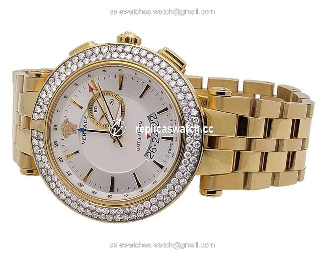 Versace Yellow Stainless Steel Mens 29g70d001 S070 "V-race" Ct Watch Versace Yellow Stainless Steel Mens 29g70d001 S070 "V-race" Ct Watch