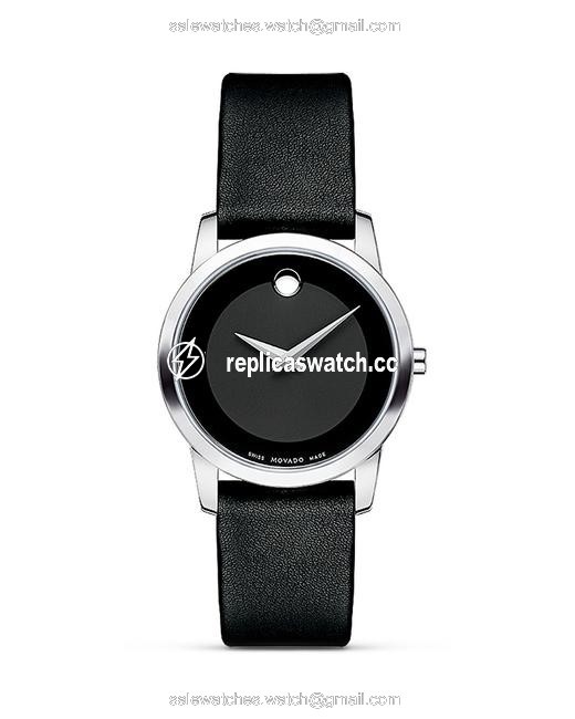 Movado Black Museum Classic(R) Stainless Steel 28 Mm Watch Movado Black Museum Classic(R) Stainless Steel 28 Mm Watch