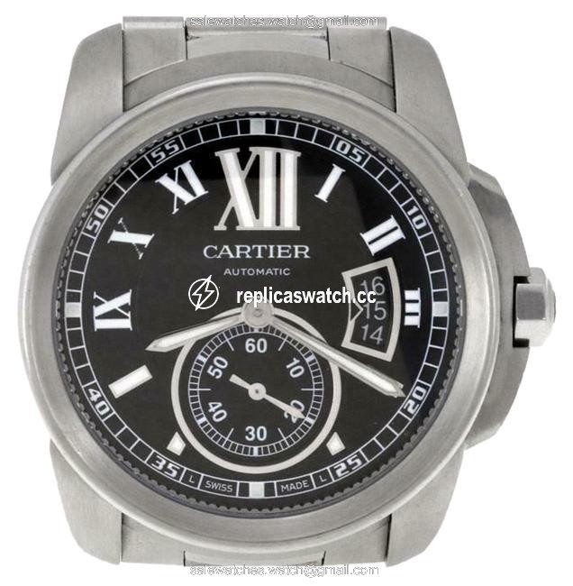 Cartier 64346 Calibre De Ssteel 42mm Date Mens Wrist 3389 Watch Cartier 64346 Calibre De Ssteel 42mm Date Mens Wrist 3389 Watch
