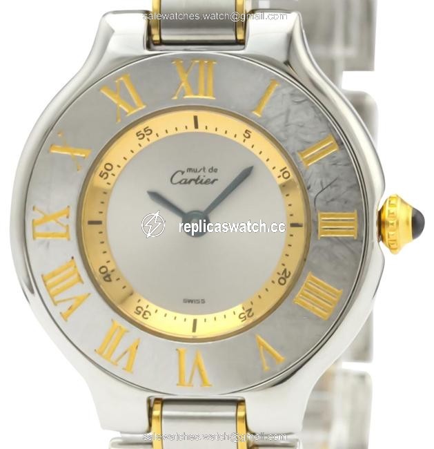 Cartier Must 21 Gold Plated Steel Quartz Ladies W10073r6 Watch Cartier Must 21 Gold Plated Steel Quartz Ladies W10073r6 Watch