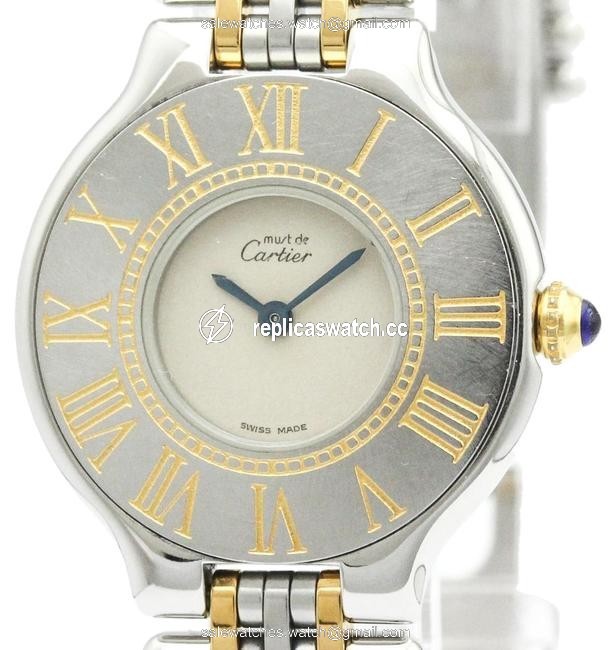 Cartier Must 21 Gold Plated Steel Quartz Ladies Watch Cartier Must 21 Gold Plated Steel Quartz Ladies Watch