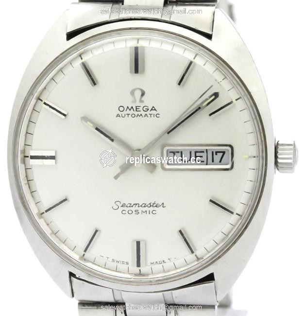 Omega Seamaster Day Date Steel Mens 166.036 Watch Omega Seamaster Day Date Steel Mens 166.036 Watch
