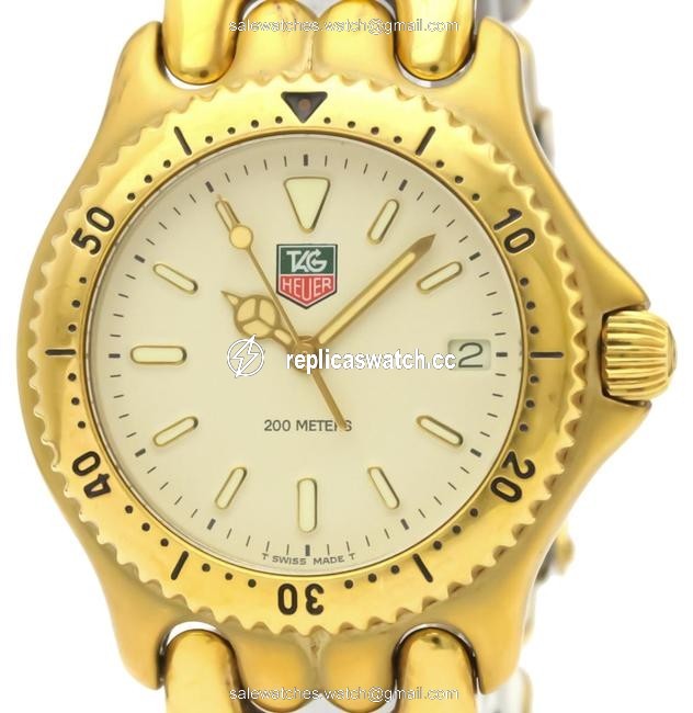 TAG Heuer Sel 200m Gold Plated Quartz Ladies S94.713 Watch TAG Heuer Sel 200m Gold Plated Quartz Ladies S94.713 Watch