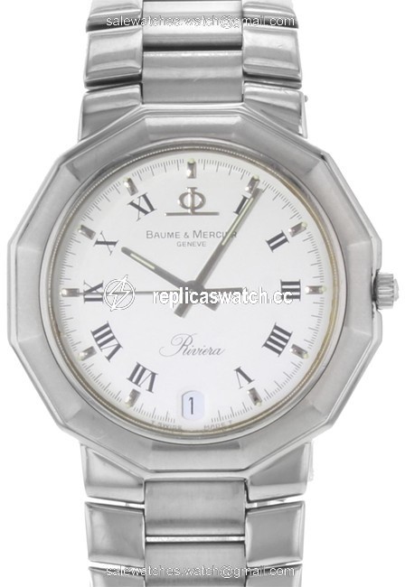 Baume & Mercier Silver Riviera 5131.2 Stainless Steel Quartz Unisex (19968) Watch Baume & Mercier Silver Riviera 5131.2 Stainless Steel Quartz Unisex (19968) Watch