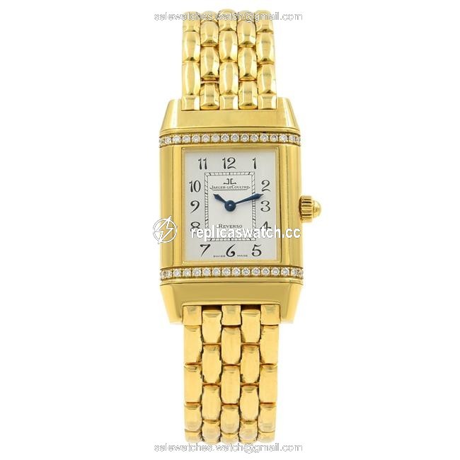 Jaeger-LeCoultre 18k Yellow Gold Reverso Diamond Quartz Ladies 265.1.08 Watch Jaeger-LeCoultre 18k Yellow Gold Reverso Diamond Quartz Ladies 265.1.08 Watch