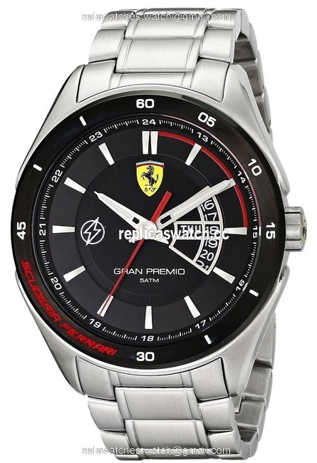 Ferrari Silver Mens 0830189 Gran Premio Silver-tone Stainless Steel Watch Ferrari Silver Mens 0830189 Gran Premio Silver-tone Stainless Steel Watch