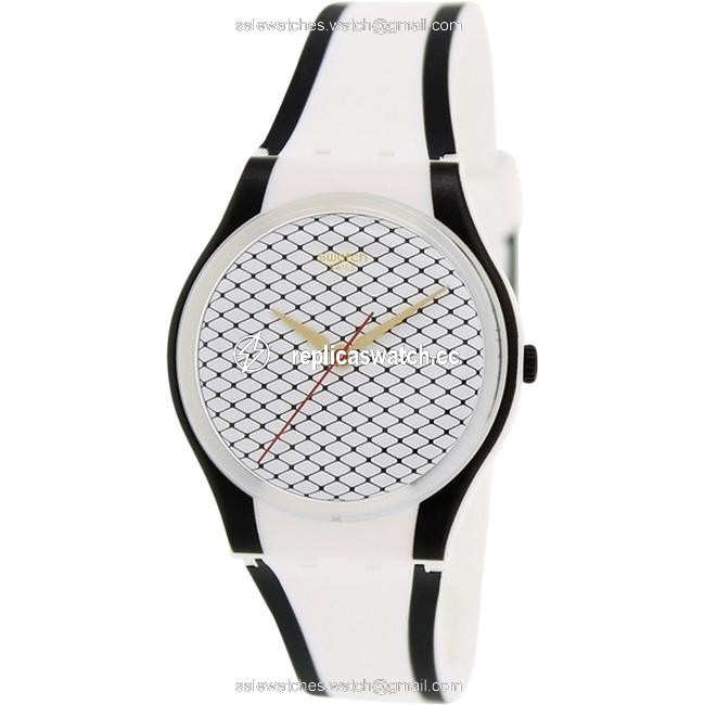 Swatch White Unisex Casual Gw167 Silver Analog Watch Swatch White Unisex Casual Gw167 Silver Analog Watch