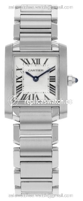 Cartier Metal Tank Francaise Small W51008q3 Stainless Steel Quartz Womens (6442) Watch Cartier Metal Tank Francaise Small W51008q3 Stainless Steel Quartz Womens (6442) Watch