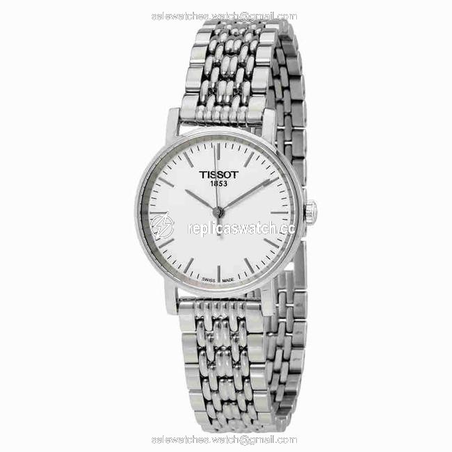 Tissot Silver Tone White Everytime Lady Ladies Watch Tissot Silver Tone White Everytime Lady Ladies Watch