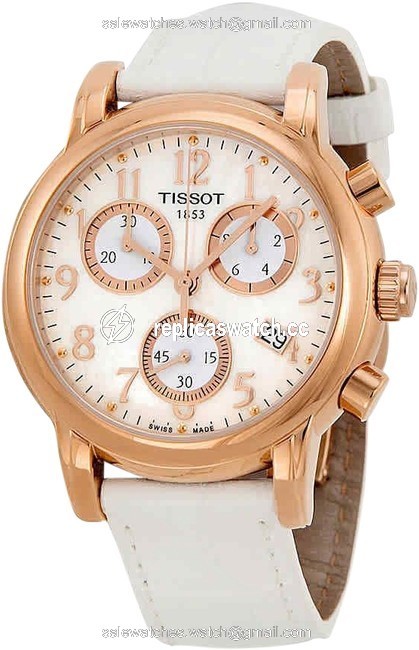 Tissot White Mother Of Pearl T-classic Dressport Chronograph Quartz Ladies Watch Tissot White Mother Of Pearl T-classic Dressport Chronograph Quartz Ladies Watch