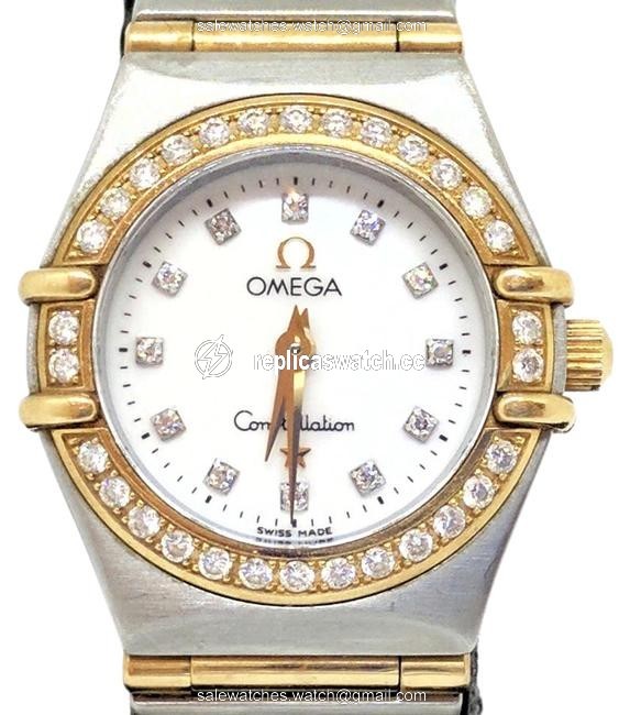 Omega Ladies Constellation Diamond and Gold Gently Used Watch Omega Ladies Constellation Diamond and Gold Gently Used Watch